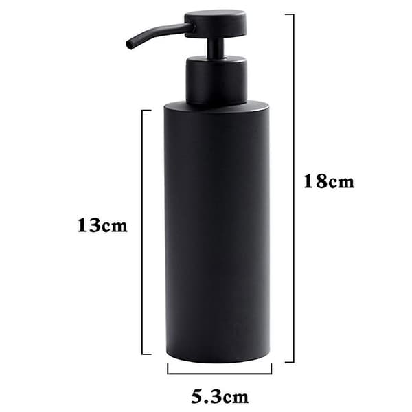 Håndsæbe Dispenser - Rustfrit Stål Dish Bath Countertop Lotion Dispensere, Sort Flydende Vask Børst