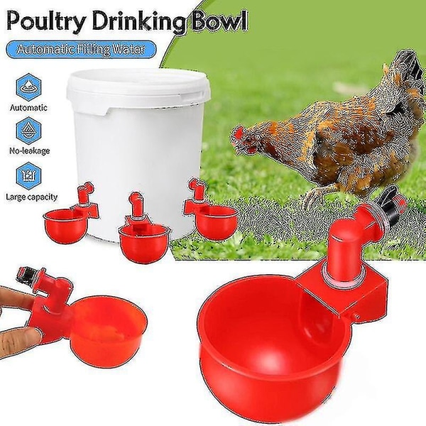 Automatiska gårdsfjäderfädrickare för dricksvattenskålar för kyckling