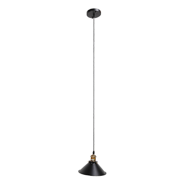 Taottu Rautainen Kattolamppu Yksinkertainen Retro Teollinen Tyyli E27 Musta Metallihäkki Taottu Rautainen Riippuva Valonkiinnike 85240V