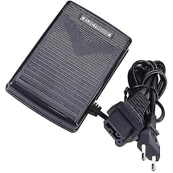 Fotpedal för symaskin 200-240v med strömkabel kompatibel med Feiyue, Fy811 / Fy812, Butterfly, Singer, Janome, Juki, Acme