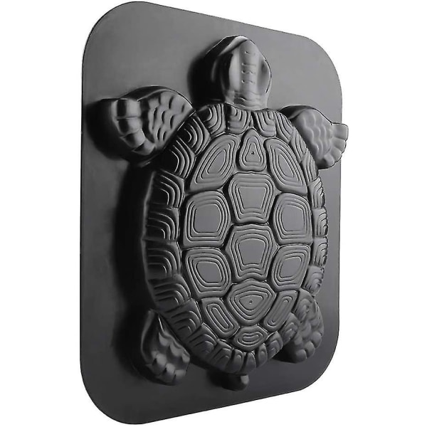 Sköldpadda Form Plastbeläggning Medium Molds Stenar Trappsten Form 15,74 X 13,39 X 1,50 tum dekorativa stenar