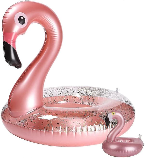2-pack Uppblåsbar Pool Float Dryckeshållare Set Elegant Vinyl Flytande Pool