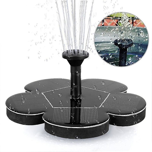 Solar Water Fountain,Solar Fountain for Bird Bath, Solar Powered Garden Water Feature Floating Solar Power Fountain for Outdoors Pond Pool