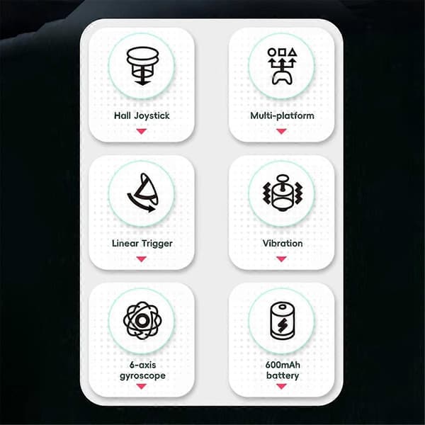 Trådløs Gaming Controller, Hall Effect 3D Stick, Gamepad Controller til PC//IOS/Laptop PC & Steam G
