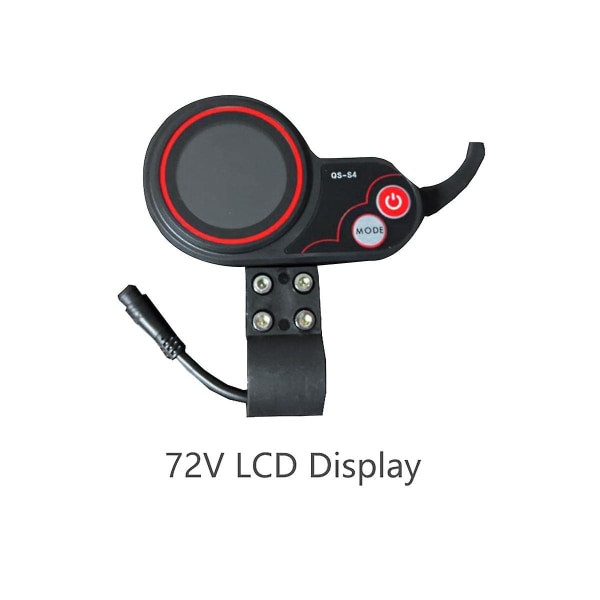 -s4 72v Thumb Throttle Lcd Display Meter Zero 11x Elektrisk Scooter 6pin Display Tilbehør
