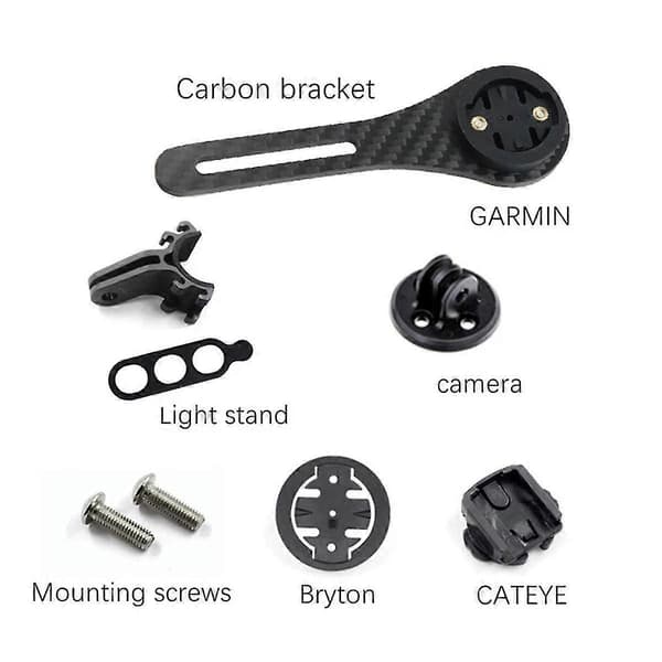 Carbonfiber Cykelvej Cykelcomputer Stopur Hastighedsmåler Montering Holder Til Cateye