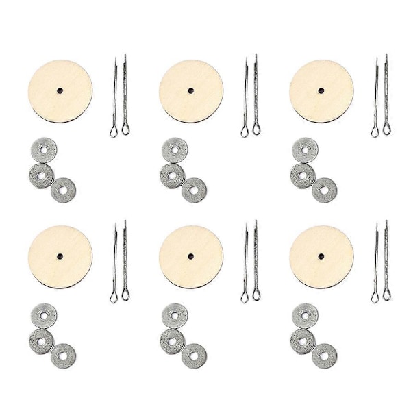 20 Set Teddybjörn Leddelar Tillbehör Liten Björndockled Bult DIY Roterbara Träleder Flerfunktions DIY Dockled Tillbehör för DIY Docktillverkning