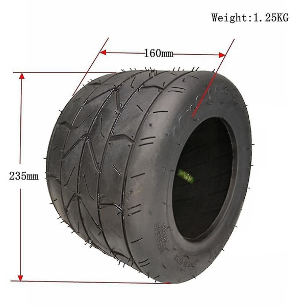 10x6.00-5.5 Tire Motorcycle Tubeless Tire Vacuum Road Electric Scooter Motor Tube 10 Inch Widened T