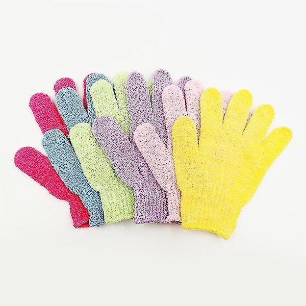 Exfoliating Gloves,6 Pairs Exfoliating Shower Bath Scrub Gloves Exfoliator Glove For Bod