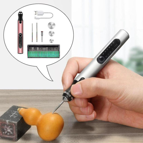 Portable -engraving Pen, Professional Precision With Scriber With Bits, Usb Rechargeable,