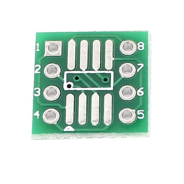 50 stk Sop8 Ssop8 Tssop8 Smd To Dip8 Adapter 0,65/1,27 mm PCB Board