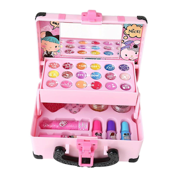 1 Set of Kids Girl Makeup Set Safe Makeup Toys Set Makeup Toys 1pc