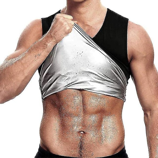 Menn Thermo Sweat Suit Tank Tops Midje Trainer Shapewear Vest Sauna Dress Body Shaper Kompresjon treningsskjorte Slanking Underweara