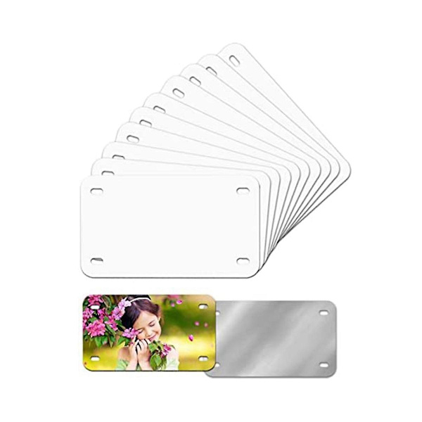 7 tuuman x 4 tuuman 10 kpl sublimointirekisterikilpipohjia, lämpösiirto DIY-kuva, alumiini
