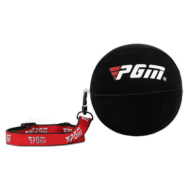 Golf Swing Trainer Justerbar Høj Elastisk Rem Pvc Golf Holdningskorrektionsbold Til At Spille Golf Sort