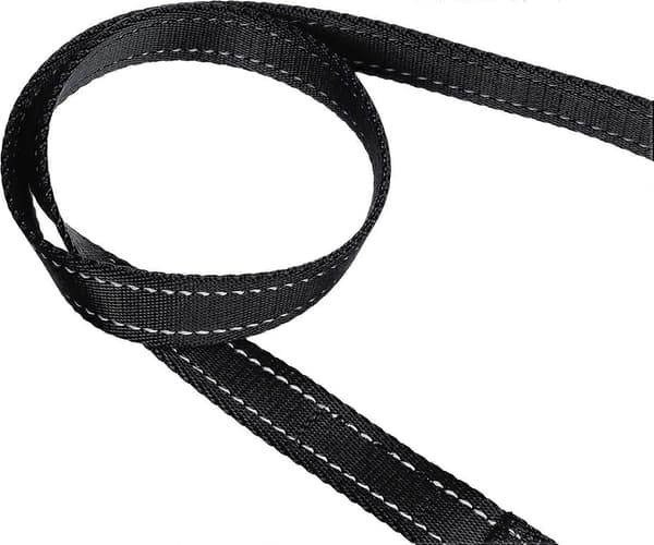 Vadderat hundkoppel 1,5 m, svart