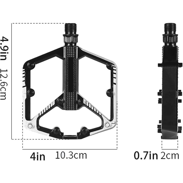 Cykelpedaler, Aluminium Cykelpedaler, 9/16 Tommer, Letvægts Cykelpedaler Til Bmx