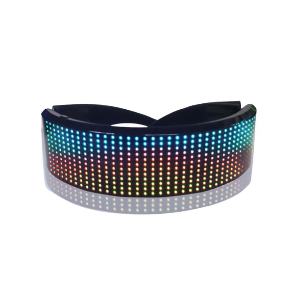 Bluetoothluminous Glass Led Futuristic Eyewear Diy Luminous Glasses Prop For Party Bar Festival Pr