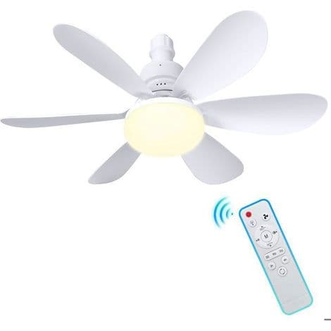 Loftventilator - 40 watt - 6 blade - 3 ventilatorhastigheder - Stille drift