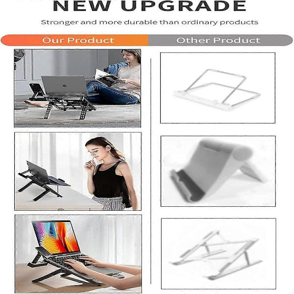 Notebook køler Laptop stander med justerbar højde og vinkel for komfort og ergonomisk design