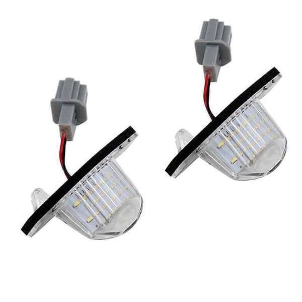 2x Fejlfri LED Nummerpladelygte Lampe Til Fit Jazz
