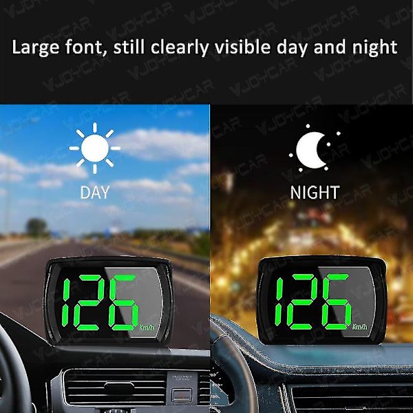 Den nyeste GPS HUD digitale speedometeret Plug And Play Alle biler Stor skrift Kmh Mph Biltilbehør