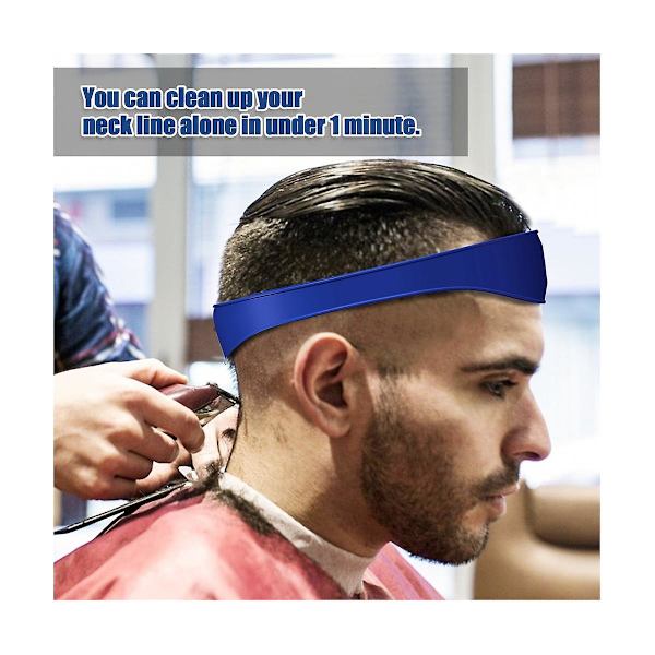 2 st DIY Hemmafrisyrer Fade & Taper Hårtrimningsböjda Silikonhårband Grå