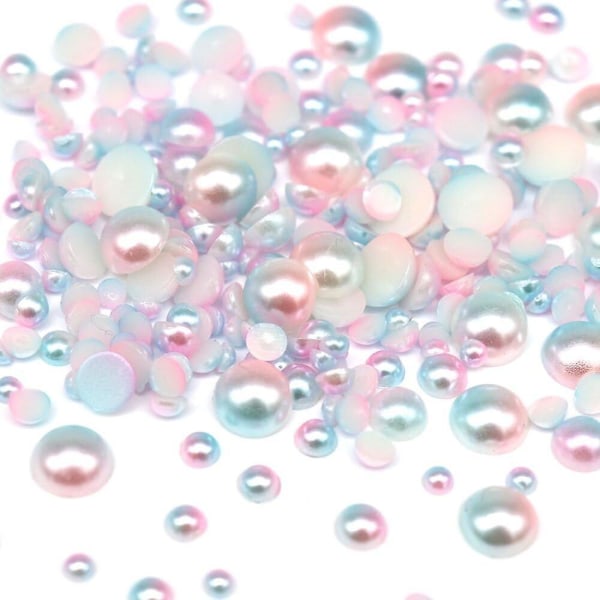 10000 st Abs Gradient Imitation Pärlor Halvrunda pärlor Assorted 3mm Flatback Pearl Beads Gör det själv-material