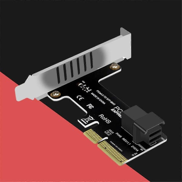 PCI-E til SFF-8643 Udvidelseskort PCIe X4 til SFF8643 Adapter til PCI-EX4/X8/X16 NVMe SSD Solid State