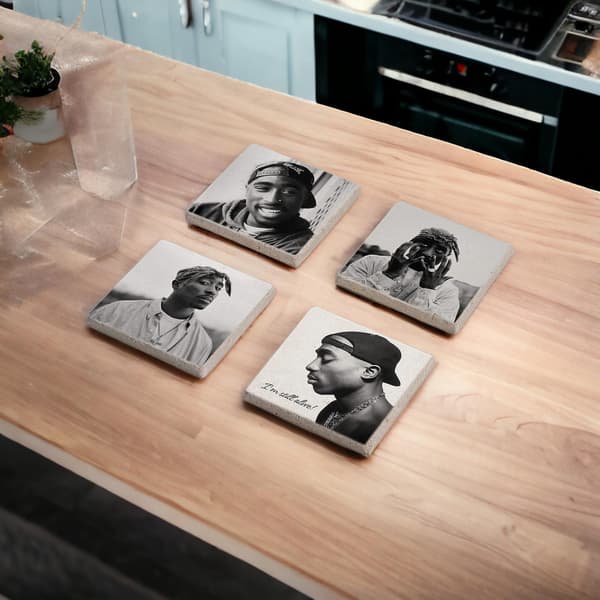 Tupac Shakur Trykte Steinbrikker Sett