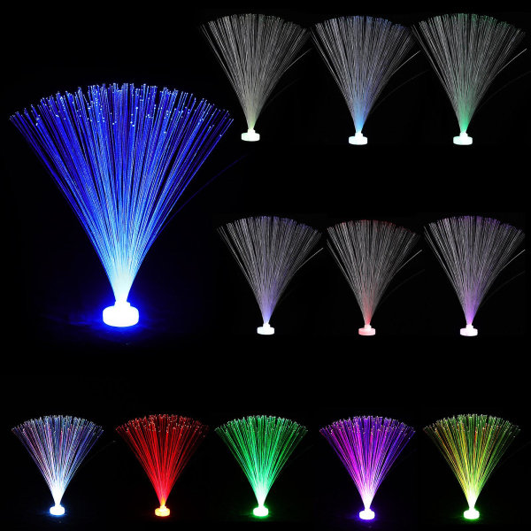 12 kpl kuituoptiset valot väriä vaihtavat led-lamput juhlat koristeelliset valokuitulamput