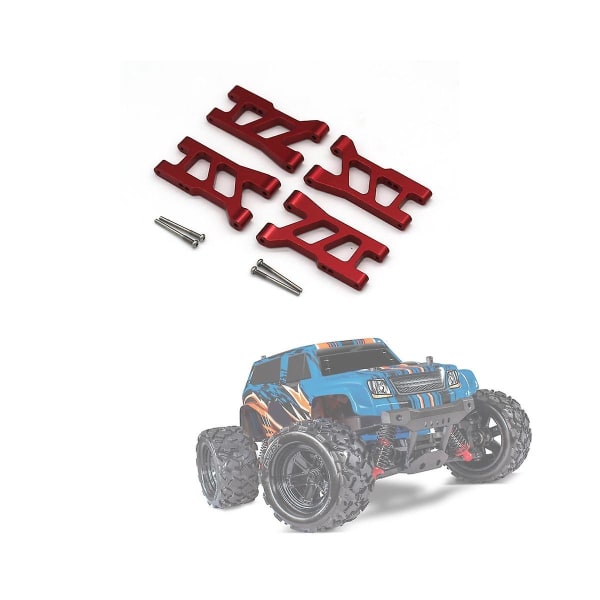 4 kpl Metallia Etu- ja Takajousitusvarsisetti 7630 Latrax 1/18 RC-autolle Parannus Osia Tarvikkeita