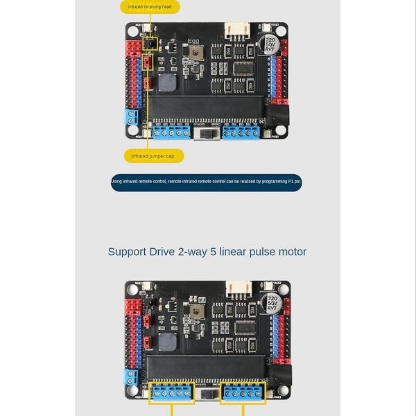 Driverkort forlengelseskort grafisk for Python-programmering Microbit Drive Board (horisontal Plus