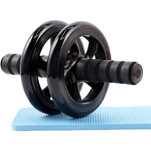 AB Vatsalihaspyörä Vatsalihasrullat 2 Pyörää Hiljainen Meluton Fitness Vatsapyörä Vatsalihas Treeni Kuntosalipyörä Lisävahvalla Polvisuojuksella