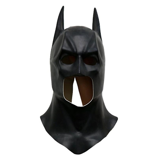 Men Batman Maske Halloween Fest Cosplay Kostyme Prop Hodeplagg