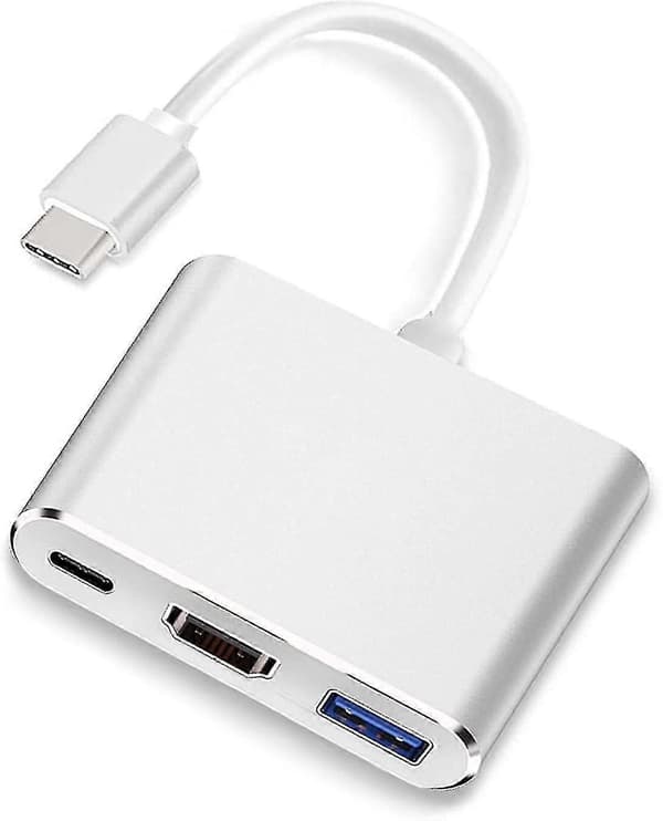 USB-C till HDMI-adapter (stöder 4K/30Hz) Typ-C 3 i 1 Konverteringskabel