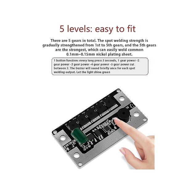Punktsvets DIY-kit Bärbar Litiumbatteri 12V PCB-kretskort Lödning Punktsvetsmaskin