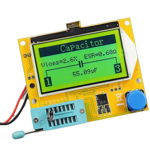 1 stk Lcr-t4 Esr Meter Transistor Tester Diode Triode Kapacitans Scr Induktans Automatisk Komponent Pin Test Og Baggrundsbelyst Display Yo