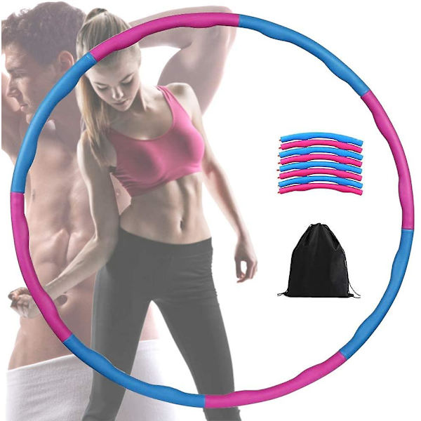 8-sektioners avtagbar fitness-hula hoop