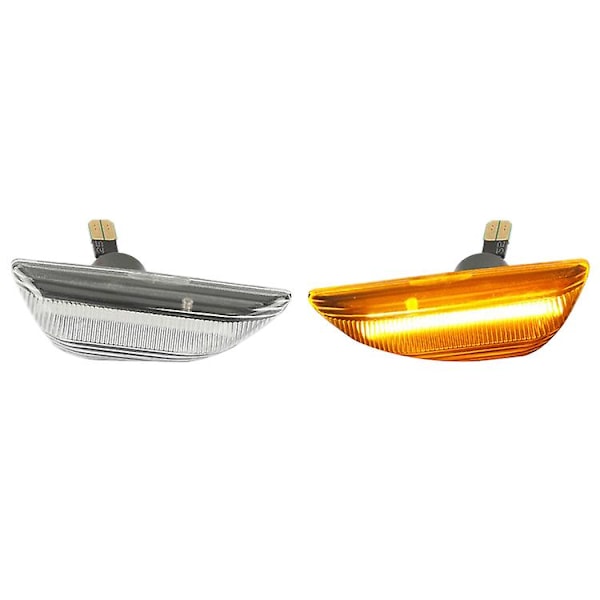 2 st LED-blinkers för Opel Mokka X sidomarkering, 13-19 Transparent