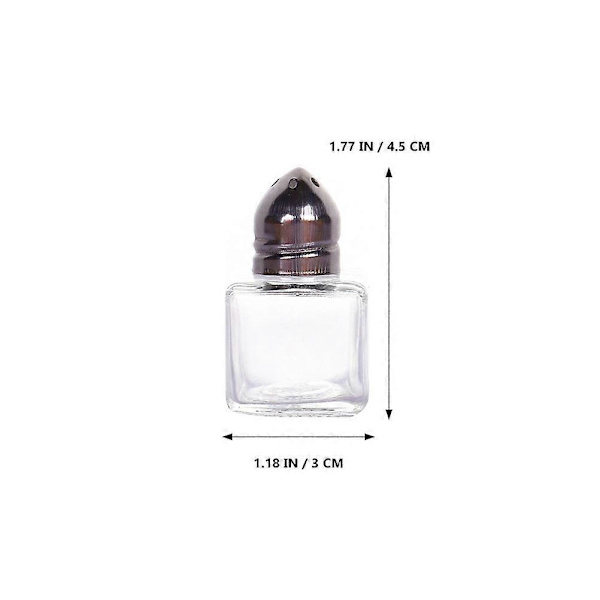 10 stk. Små Terrarium Mini Dispenser Mini Salt- og Peberkværne BBQ Flasker Mini Cube Salt- og Peberkværne