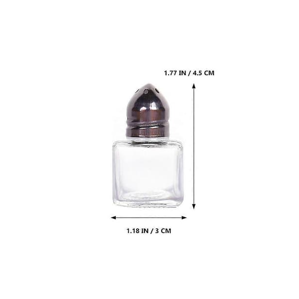 10 stk Små Terrarium Mini Dispenser Mini Salt Pepper Shaker BBQ Flasker Mini Kube Salt Pepper Shaker