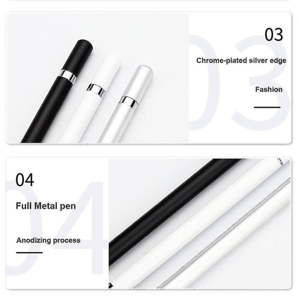 Universal Tablet Phone Touch Screen Pen Wk3006 2 I 1 Kapacitiv Disc Stylus Kuglepen til Tablet Mobiltelefontilbehør