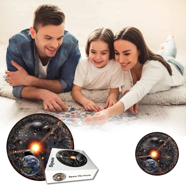 Space Puzzle Universe Puzzle Round Puzzle Series Adult Puzzle 1000 Pieces