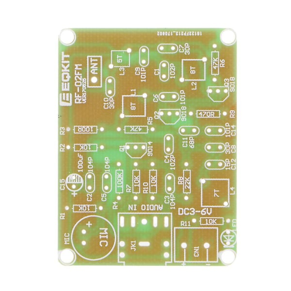 Gör-det-själv-kit 88-108mhz Fm-sändarfrekvensmodulering Trådlös mikrofondräkt