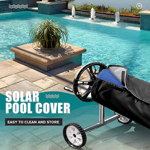 Solskydd för poolrulle, skyddande överdrag för solrulle, solskydd för pooltäckning, skydd för pooltäckning för ovanjordiska och ingroundpooler
