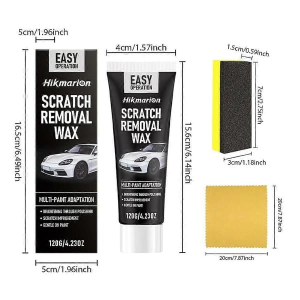 Bil ridsefjerner dybe ridser maling restaurator bilreparation 120g voks E9F1