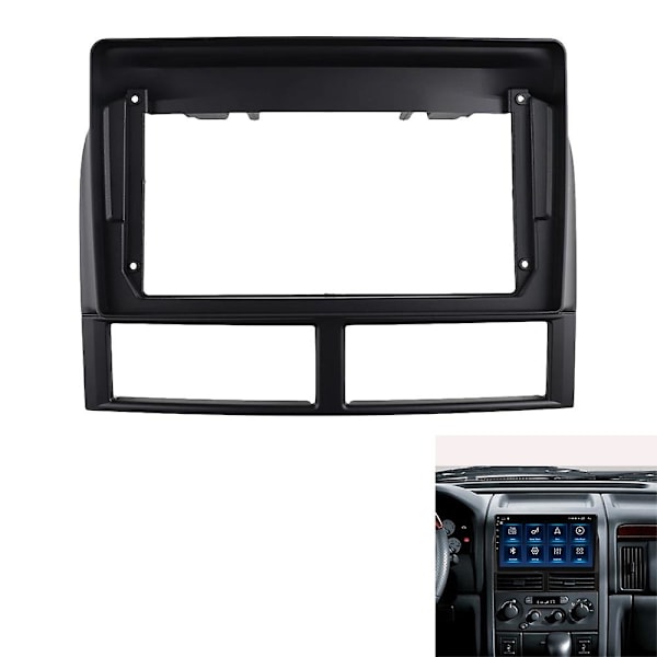 Bilradio Facia Kompatibel Jeep Grand Cherokee 98-04 Dvd Stereo Rammeplade Adapter Montering Instrumentbræt Installation Bezel Trim Kit