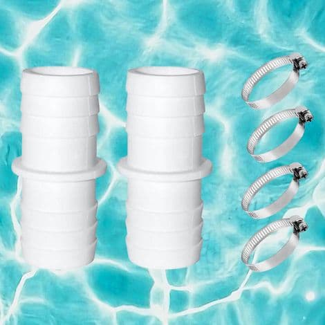 Multifunktionel adapter til poolstøvsugerslange, 38 mm poolslangeforbindelse, ABS-tekstur, velegnet til pooludstyr af plast