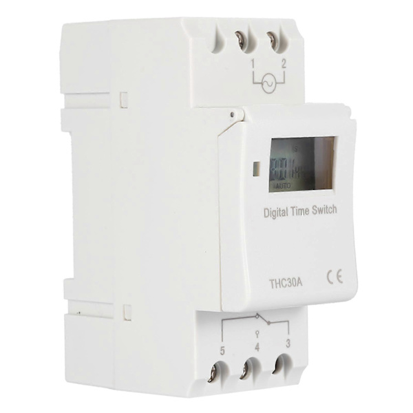 THC 30A Digital Timer Switch Programmerbar Elektronisk Tidskontrolswitch (110V) YEMAA